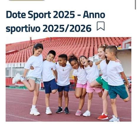 📰 Dote Sport 2025: Pubblicato il Bando per l’Anno Sportivo 2025/2026